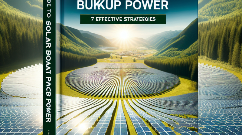 solar backup power