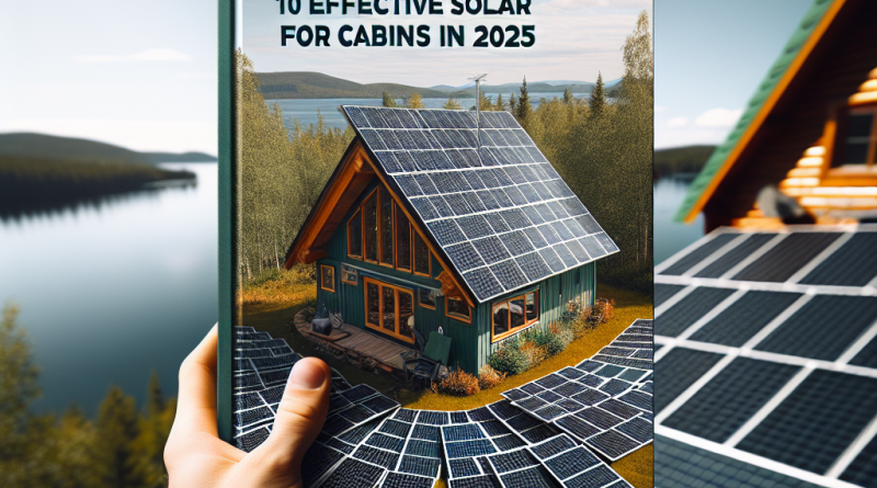 10 solar panels cabins 2025